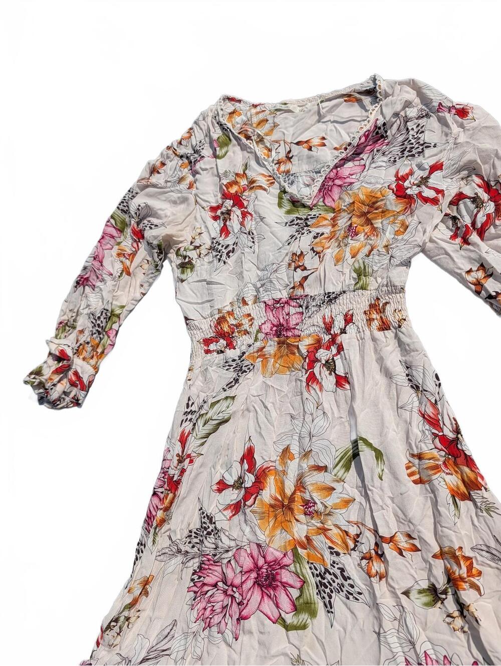 Abel The Label Women's Floral Cotton Dress Size Medium